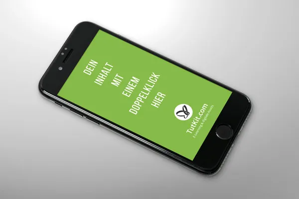 Mockup con smartphone, cellulare (iPhone) - Versione 27