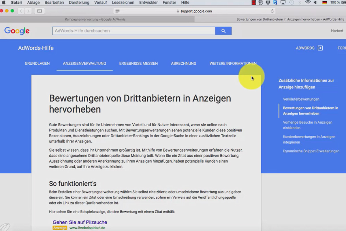 Google AdWords - less costs, more customers - 6.7 Ad extension: Rating extension