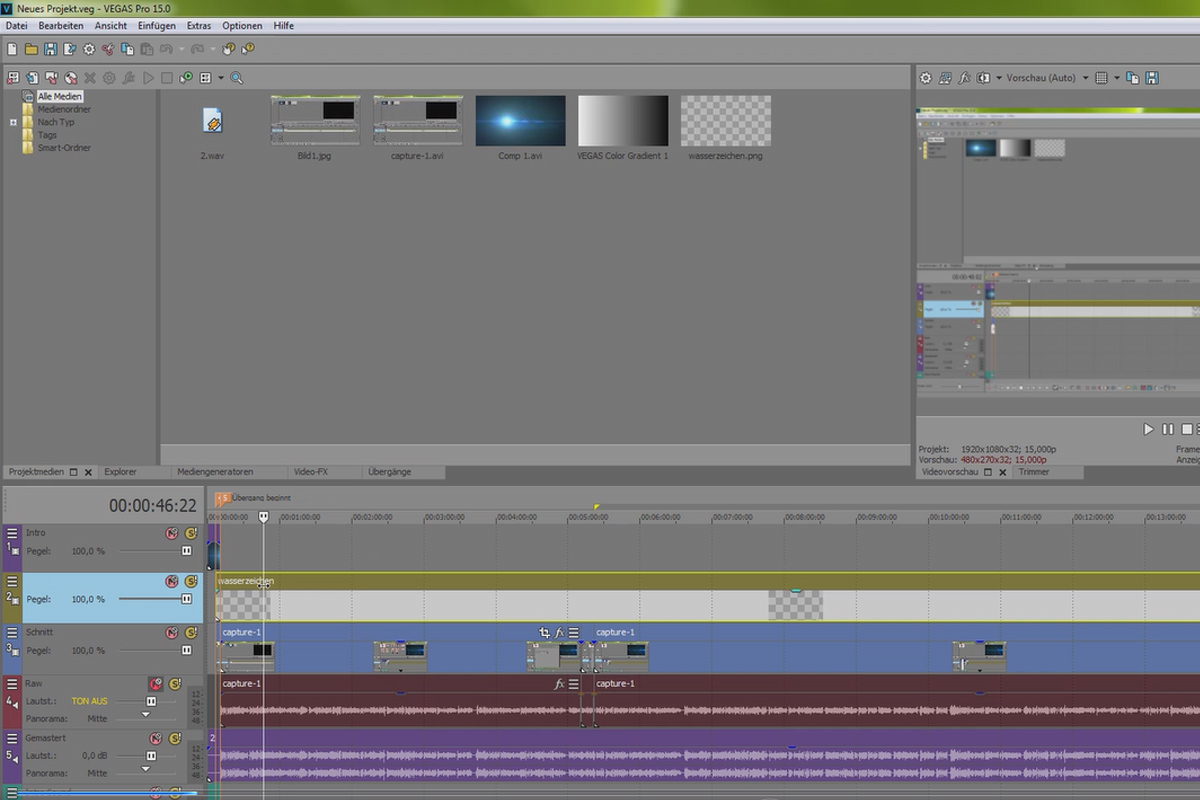 VEGAS Pro 15 – den nya gränssnittet i detalj