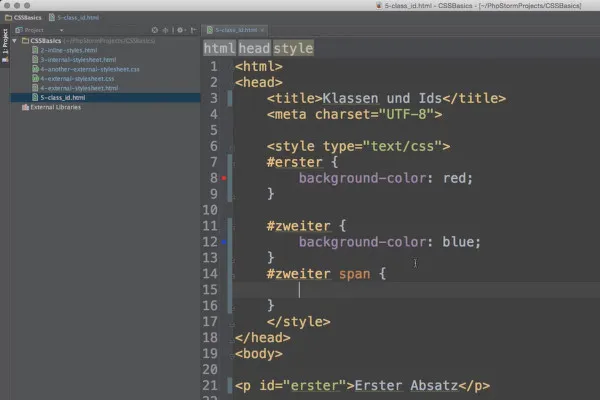 Základy HTML, CSS a JavaScript - 28 HTML atributy class a id.