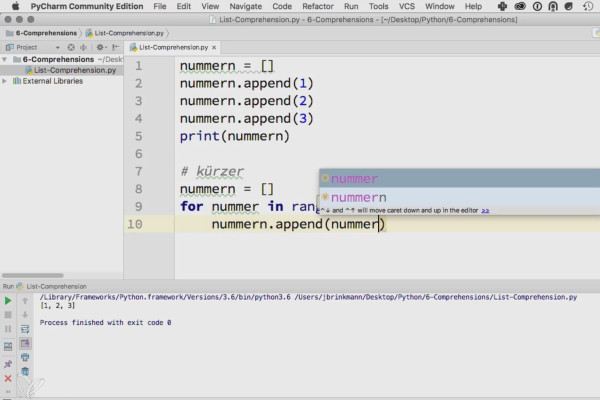 Programación con Python - 6.1 Comprensión de listas