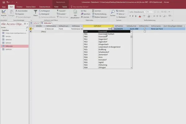 Lebih baik di Access: Jadilah pahlawan data - 5.2 Remodelasi Database untuk Kode Pos Jerman