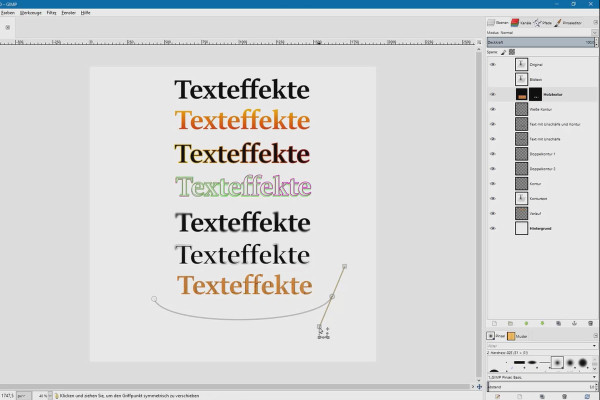 Retouche d'images avec GIMP : tutoriel pratique - 28 effets de texte