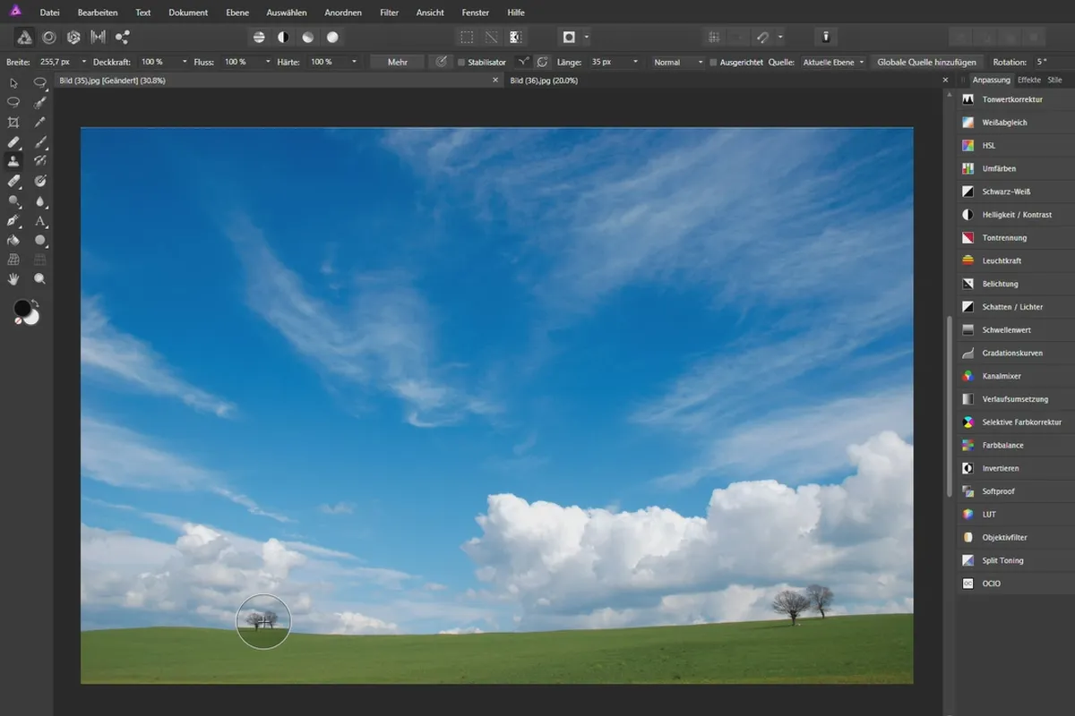 Affinity Photo-Tutorial – Grundlagen: 3.9 | Klonen-Werkzeug