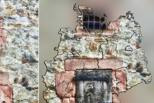 Photoshop-åtgärd: Tysklandskarta