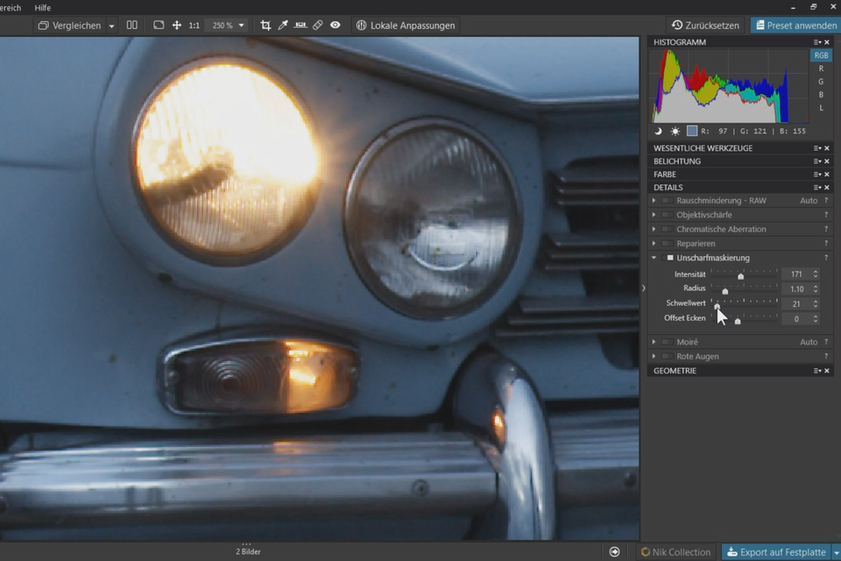 DxO PhotoLab-Tutorial: 5.4 | Keskinleştirme