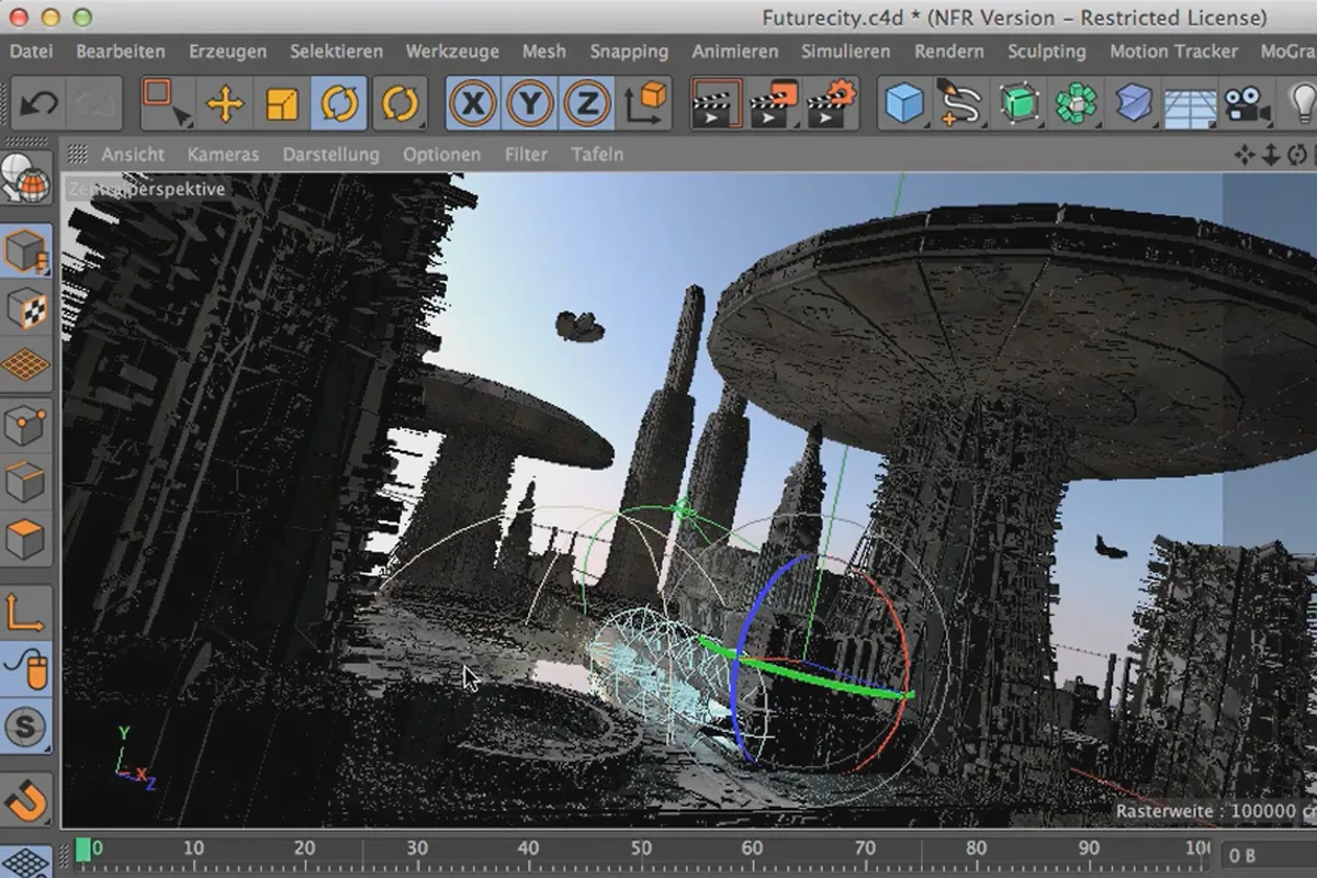Cinema 4D зустрічає Photoshop: Вставити - 4.3. фізичний небо.