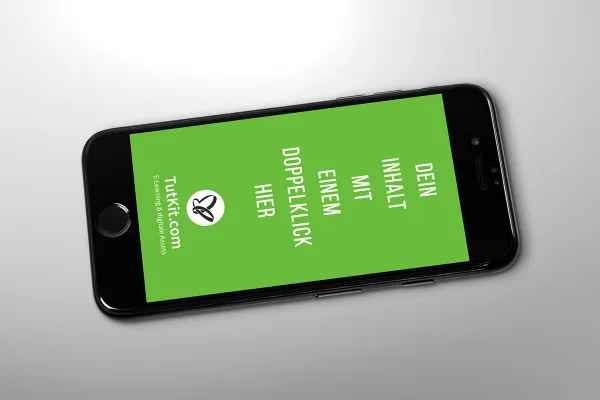 Mockup con smartphone, cellulare (iPhone) - versione 28