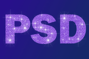 Animierter Glitzertext
