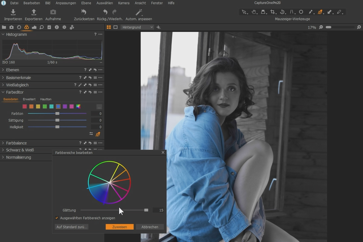 Capture One Pro 20-zelfstudie: 5.4 | Verbeterde basiskleureneditor