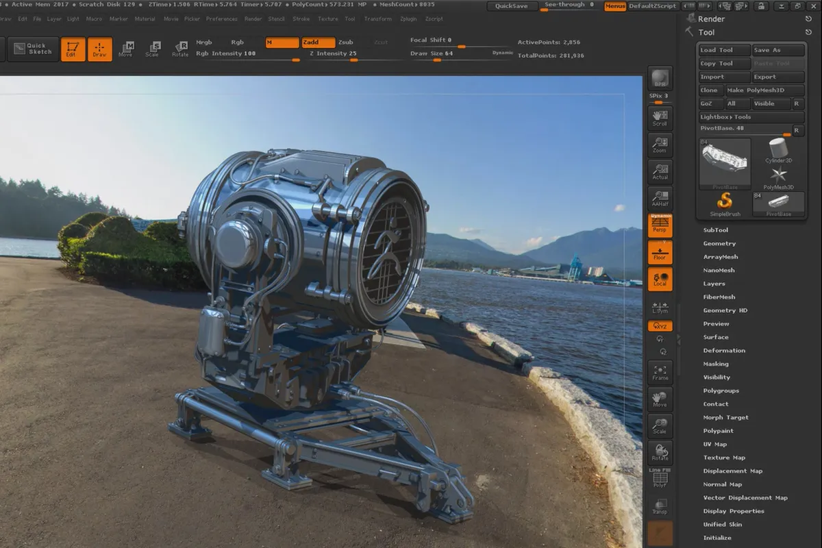 ZBrush 초보자를 위한: 8.2 라이트캡