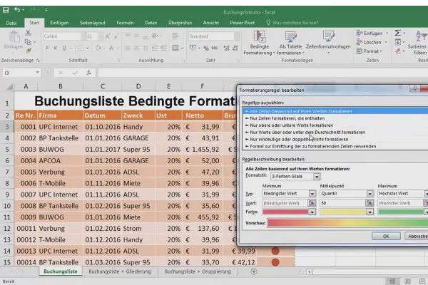 Dasar Excel - Pengantar untuk Pemula: 29 Pemformatan Bersyarat: Hijau, Merah, Centang