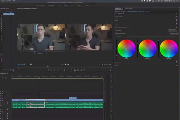Premiere Pro CC-Tutorial: 4.7 | Farbräder und Farbabgleich
