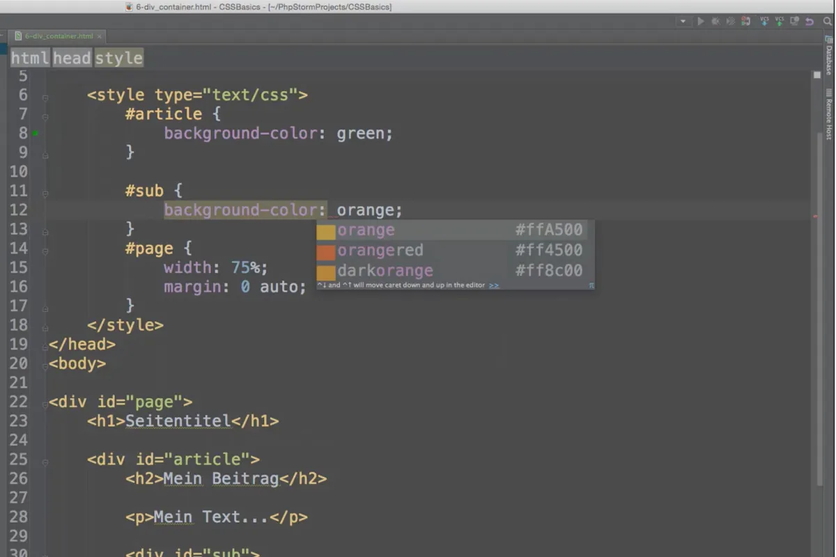 Základy HTML, CSS a JavaScript - 29 Role div kontejnerů.