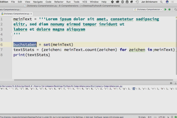 Programación con Python - 6.2 Comprensiones de diccionario