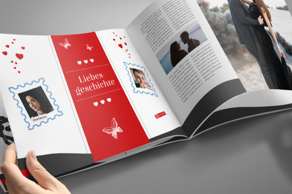 Photoshop-mallipohja kahden sivun A4-lehtiseen vaakamuodossa - Vaihtoehto 9