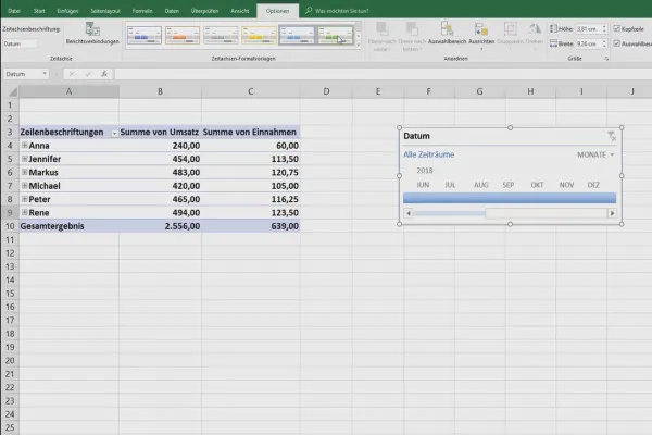 Tutorial Excel: Pivot, Diagram, dan Desain Tabel untuk Presentasi Data yang Menarik Perhatian - 4.3 Pivot: Sumur Waktu dan Pemotongan Data