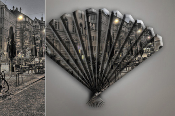 Photoshop-åtgärd: Fläkt med er motiv