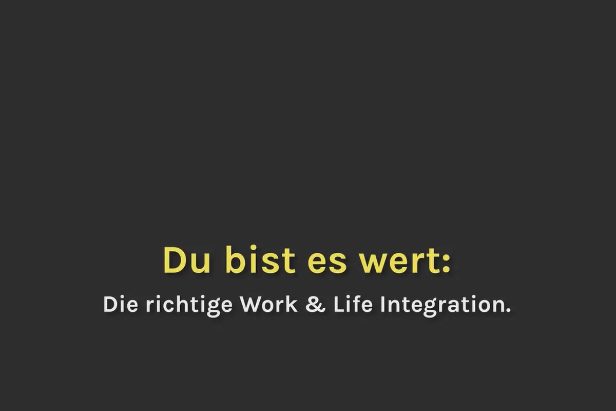 Smart-Performance: 08.01 Die richtige Work-Life-Integration