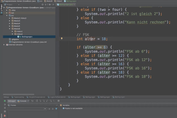 Java aloittelijoille - 6.4 Työskentely ehtojen kanssa (Osa 2)