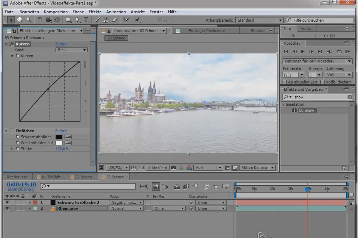 Videoeffekte - Part 1: Tilt/Shift, Regen/Schnee, Old Movie