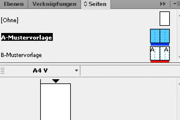 Darbas su pagrindiniais puslapiais programoje "InDesign