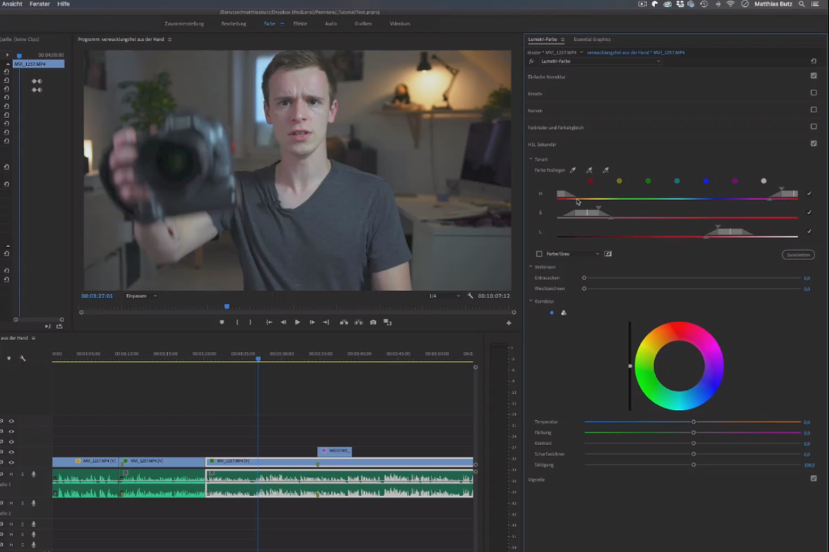Premiere Pro CC Kılavuzu: 4.8 | HSL