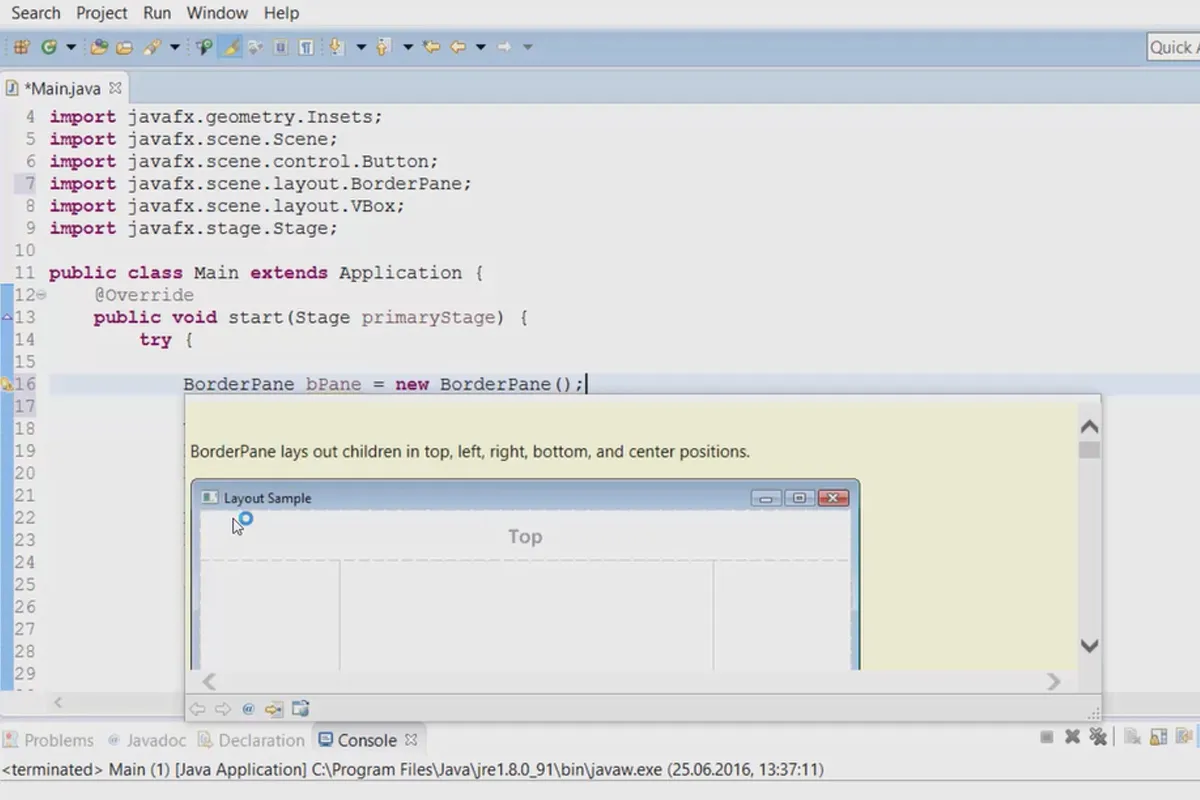 JavaFX for GUI-utvikling - 30 VBox