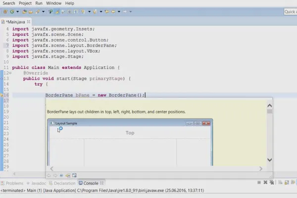 JavaFX for GUI-utvikling - 30 VBox