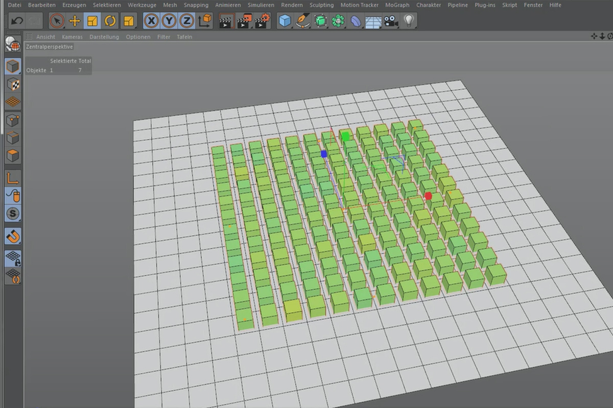 Cinema 4D MoGraph for begyndere - 4.1 Shader Farve