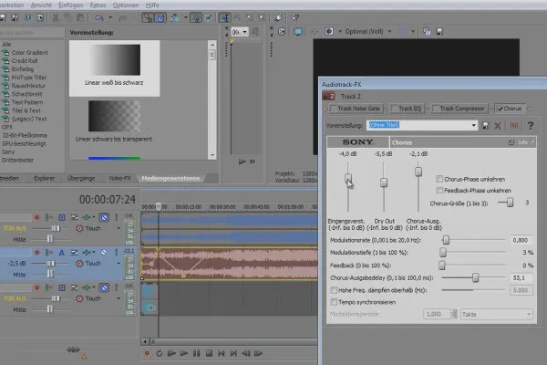 VEGAS Pro: 오디오 효과를 올바르게 활용하기