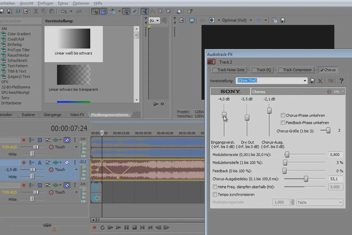 VEGAS Pro: 오디오 효과를 올바르게 활용하기