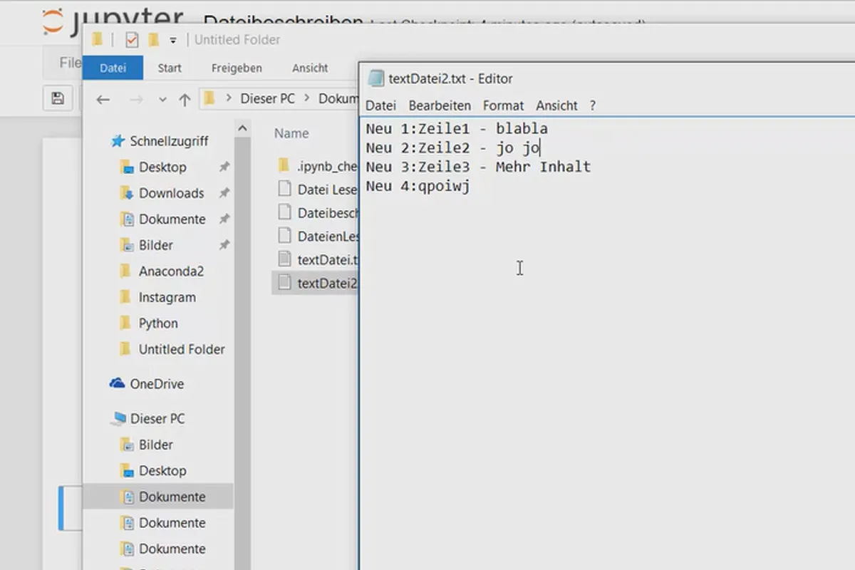 Python programlama öğrenenler için - 30 dosya yazma