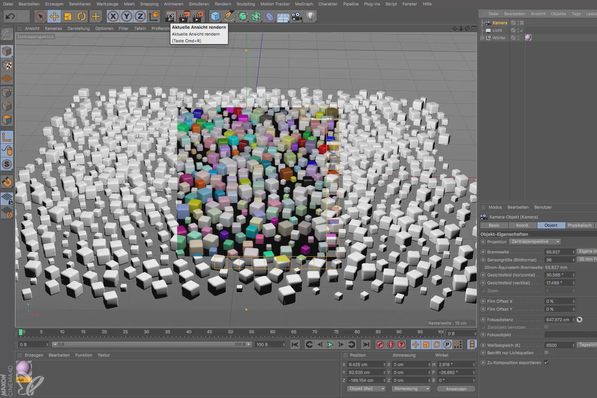 Cinema 4D för nybörjare - 3D-praxis: 5.1 Kamera-objekt