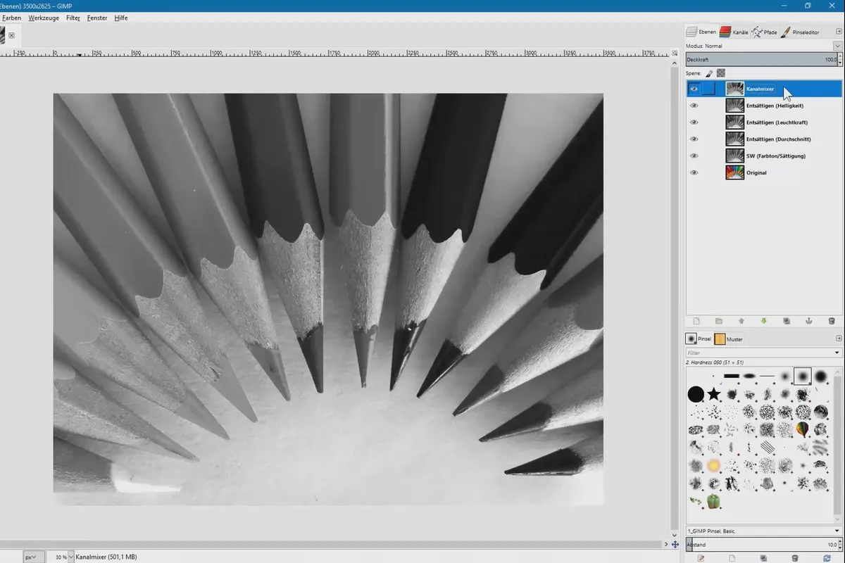Bildbearbeitung mit GIMP: das Praxis-Tutorial – 30 Schwarz-Weiß-Umwandlung