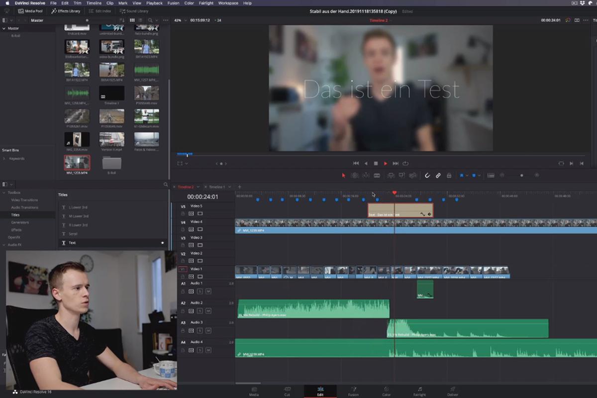 DaVinci Resolve-tutorial: 4.11 | Skärpa & suddighet