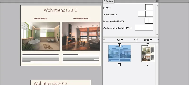 Alternatyvių dokumentų išdėstymų kūrimas programoje "InDesign