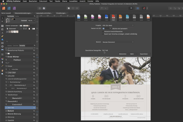 Tutorial básico de Affinity Publisher: 31 | Exportar PDF para reproducción digital