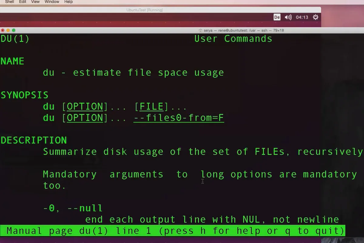 Linux für Einsteiger – 6.7 Datei- und Ordnergrößen anzeigen