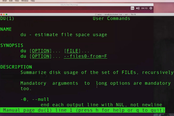 Linux for beginners - 6.7 Displaying file and folder sizes