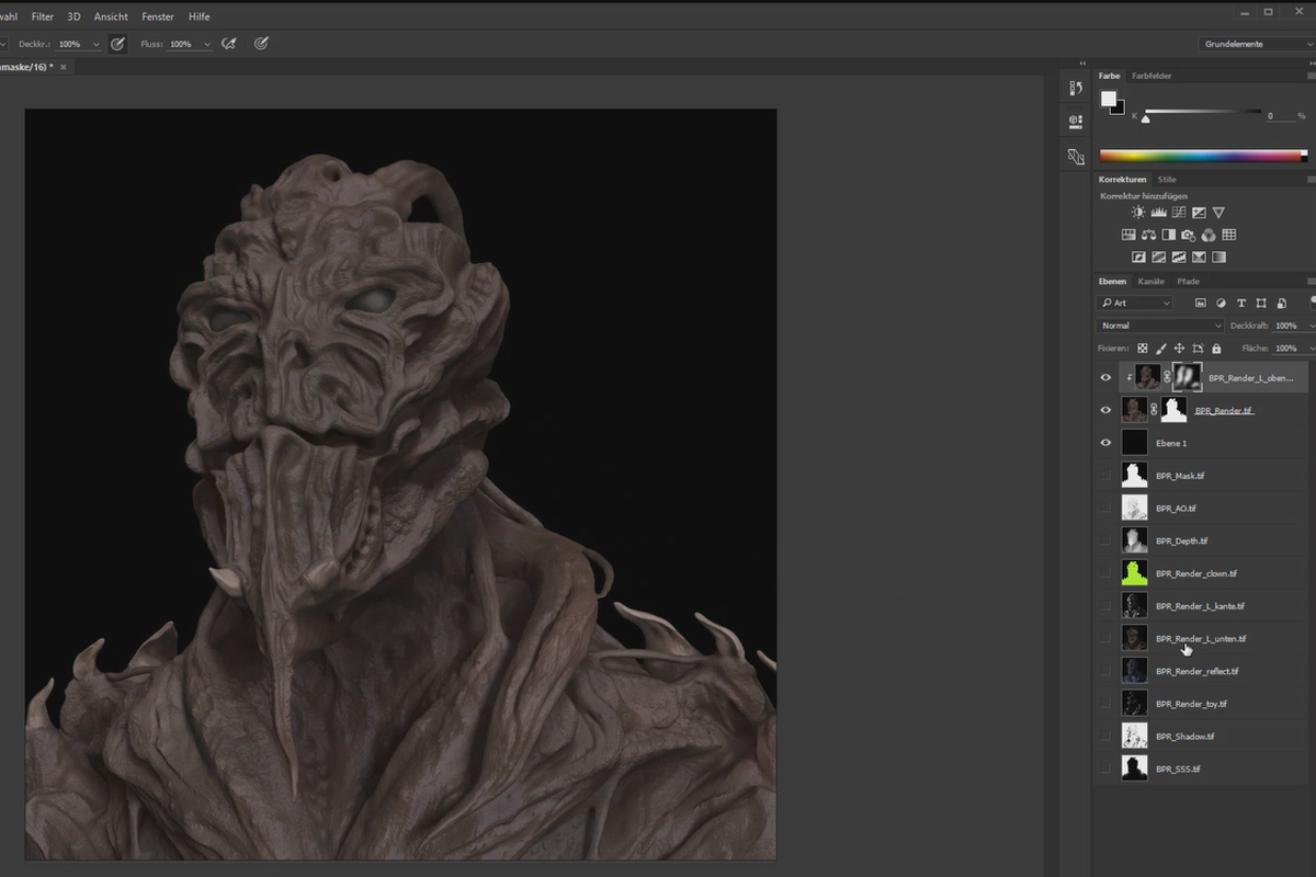 ZBrush para principiantes: 9.2 Renderizado en Photoshop
