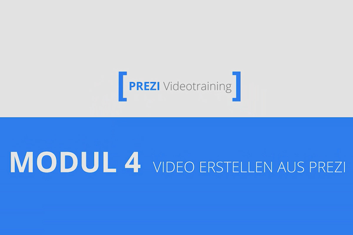 Prezi pour débutants - Des présentations qui passionnent - 4.6 Créer une vidéo à partir de la Prezi