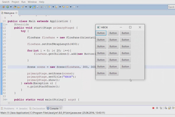 JavaFX för GUI-utveckling - 31 FlowPane