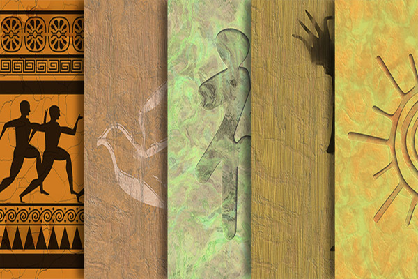 Pacchetto di texture - texture generate in modo uniforme e piastrellabili senza soluzione di continuità - Civiltà
