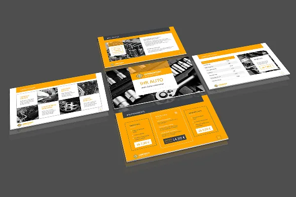 Modello di layout per PowerPoint: Officina