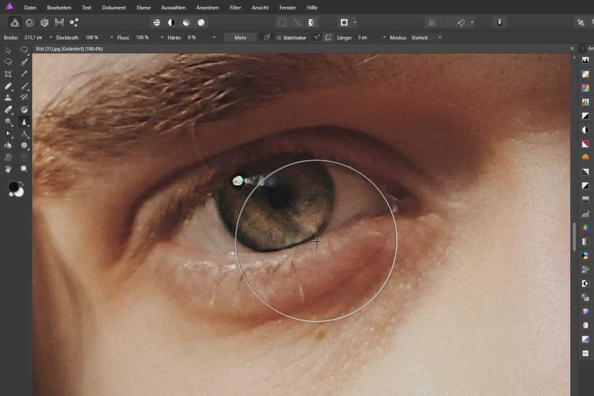 Affinity Photo-opplæring - Grunnleggende: 3.12 | Skarphetsjustering og uskarphetsjustering