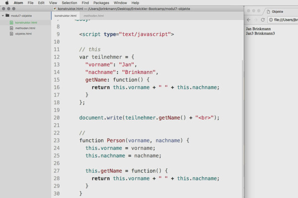 Software programming for beginners: 7.4 Constructors