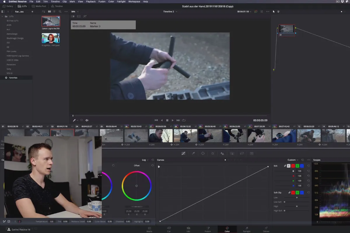 DaVinci Resolve 튜토리얼: 4.12 | 스틸스 und LUTs