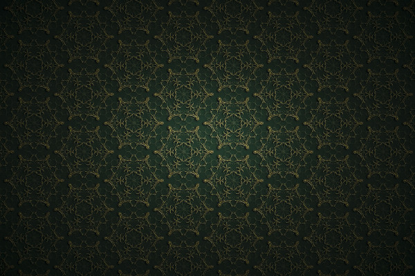 Goldene Ornamente auf grünem Hintergrund – Version 2