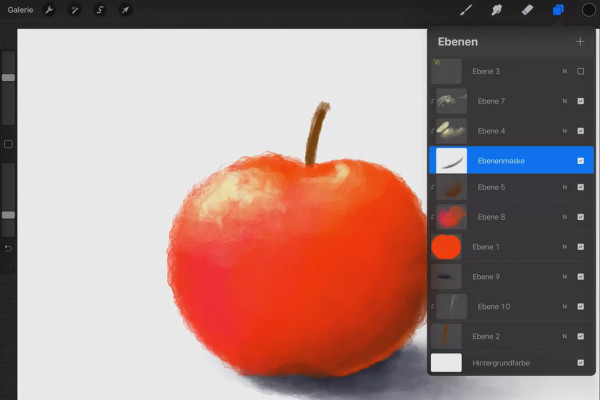 Procreate-handledning - grunderna för digital ritning på iPad: 6.2 | Vattenfärgsillustration färglägga och skugga